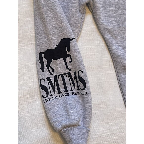 Sometime Soon I Will Change The World Kids Carter Joggers Grey Unisex Sz 3Y New - Picture 4 of 7